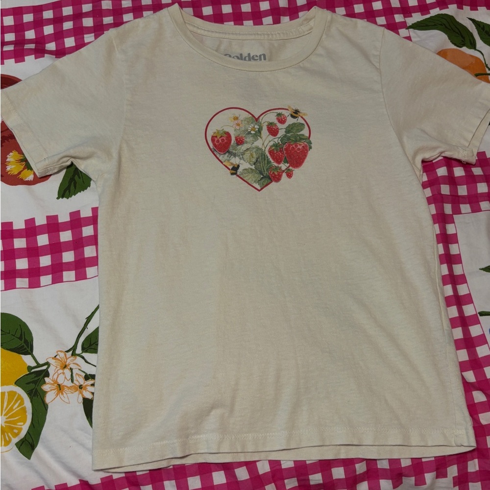Golden Hour Strawberry Graphic Tee